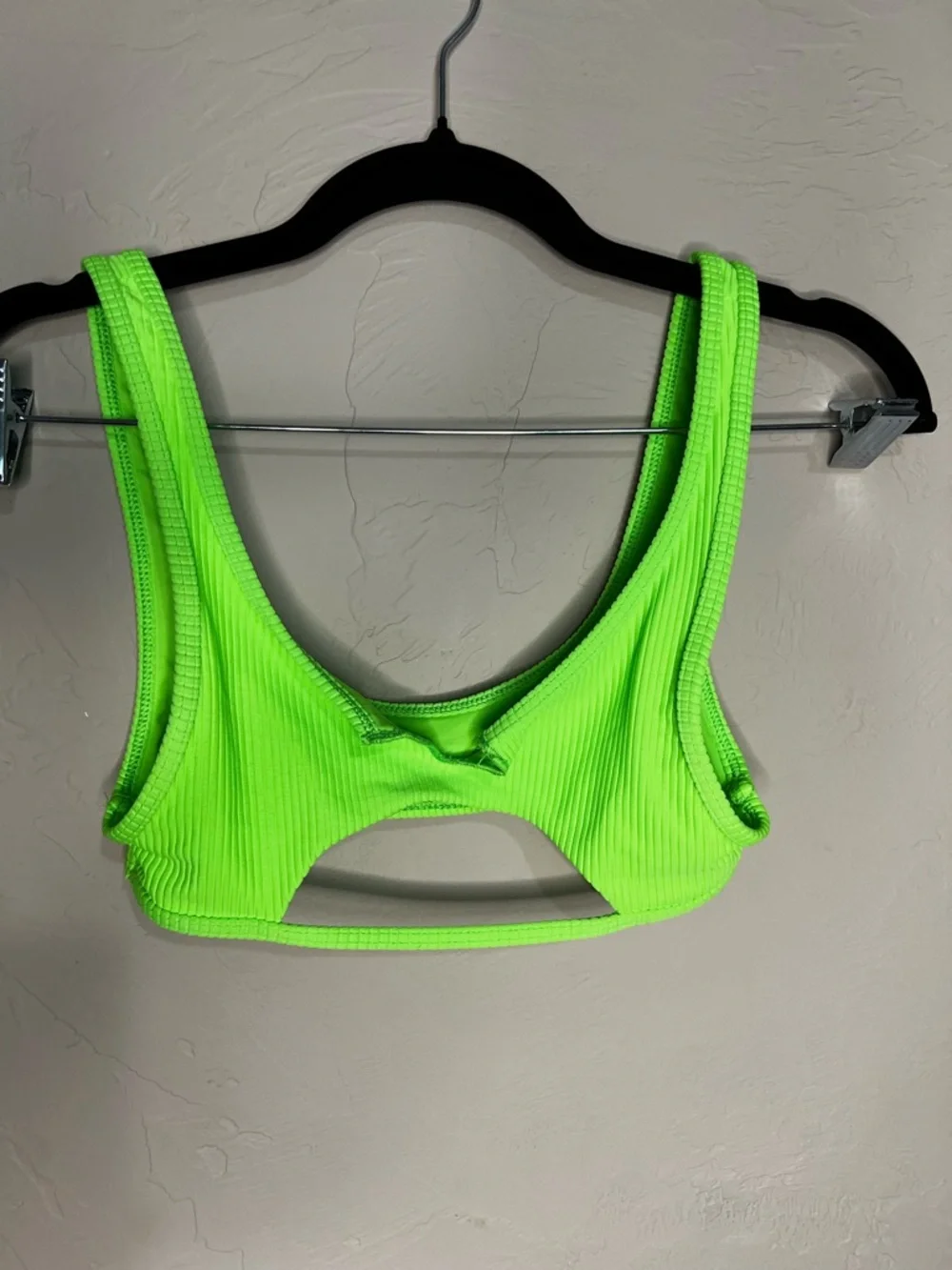 Frankie’s Set Cole Bright Green Top X Shea Luxe Purple Hip hugger Bikini Bottom